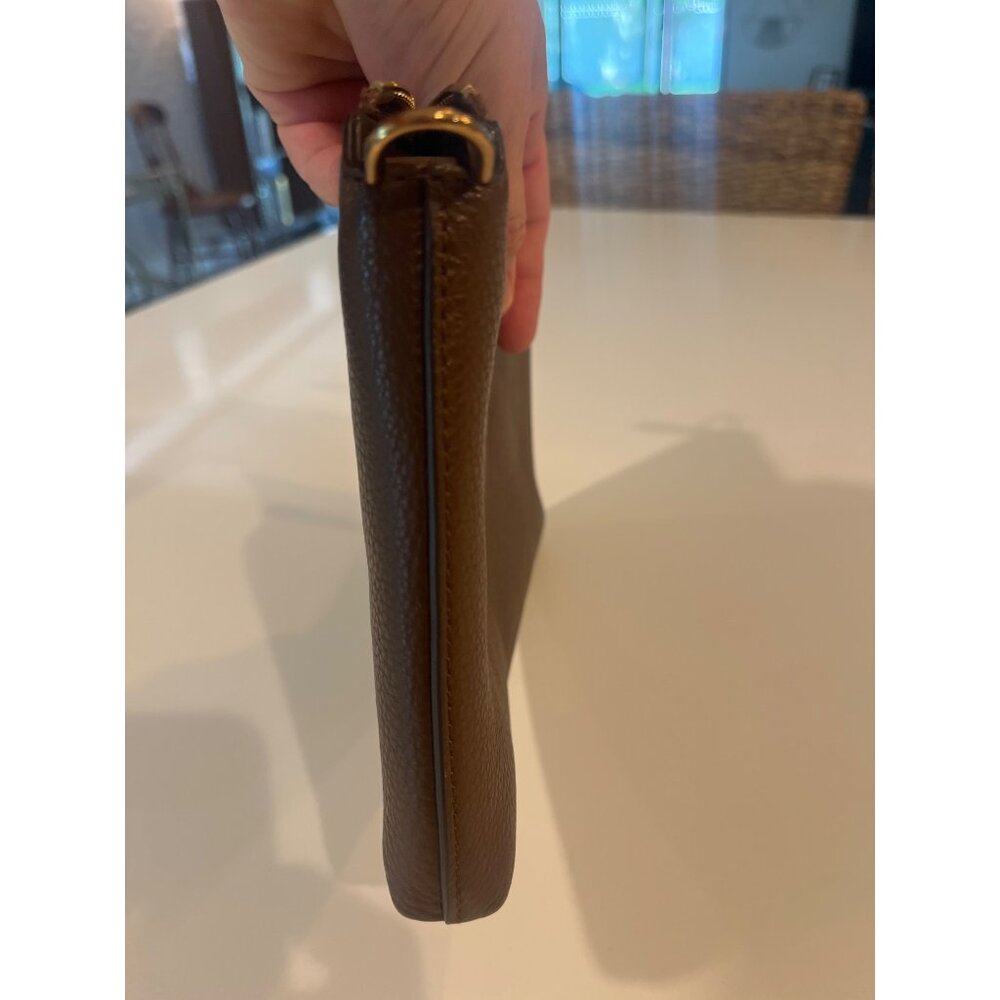 Tori Burch Wristlet Brown Leather - Picture 11 of 12